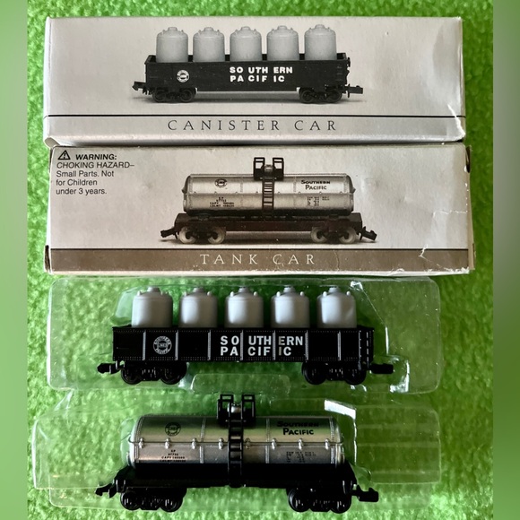 Southern Pacific N Scale Canister & Tank Car Open Boxes - Picture 1 of 11